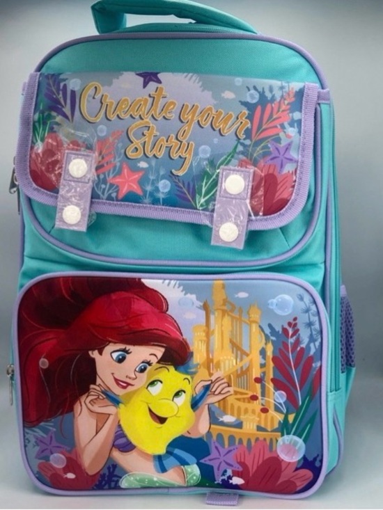 Disney Other - Disney ARIEL -LIttle Mermaid - Large Reinforced School Backpack -16”H x 12”W-